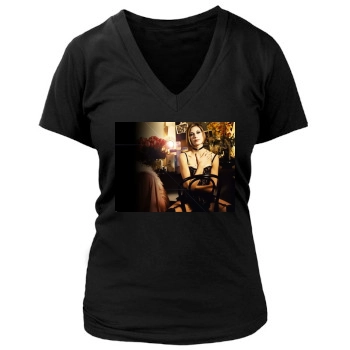 Teri Hatcher Women's Deep V-Neck TShirt