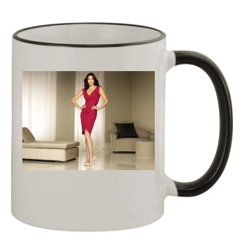 Teri Hatcher 11oz Colored Rim & Handle Mug