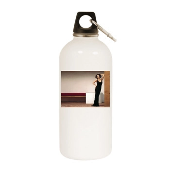 Teri Hatcher White Water Bottle With Carabiner