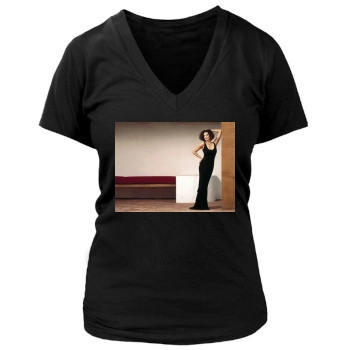 Teri Hatcher Women's Deep V-Neck TShirt