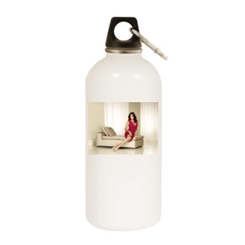 Teri Hatcher White Water Bottle With Carabiner