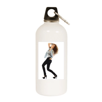 Thalia White Water Bottle With Carabiner