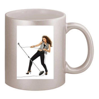 Thalia 11oz Metallic Silver Mug