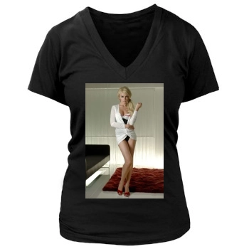 Abigail Clancy Women's Deep V-Neck TShirt