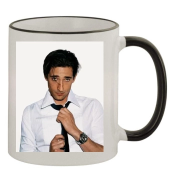 Adrien Brody 11oz Colored Rim & Handle Mug