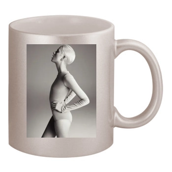 Agyness Deyn 11oz Metallic Silver Mug