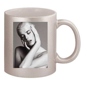 Agyness Deyn 11oz Metallic Silver Mug