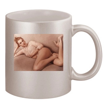 Agyness Deyn 11oz Metallic Silver Mug