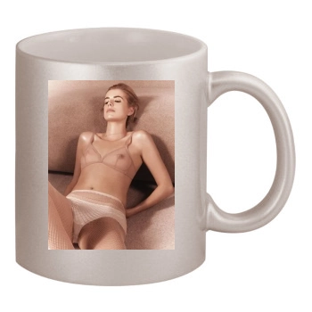 Agyness Deyn 11oz Metallic Silver Mug