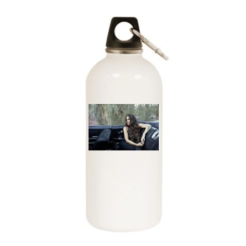 Alanis Morissette White Water Bottle With Carabiner