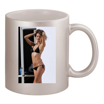 Alessandra Ambrosio 11oz Metallic Silver Mug