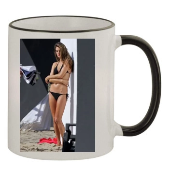 Alessandra Ambrosio 11oz Colored Rim & Handle Mug