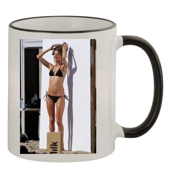 Alessandra Ambrosio 11oz Colored Rim & Handle Mug