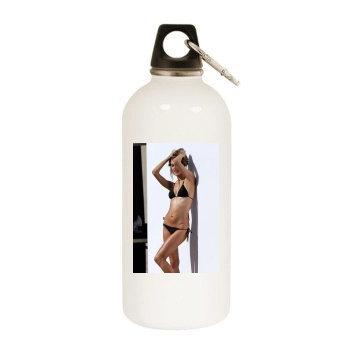 Alessandra Ambrosio White Water Bottle With Carabiner