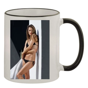 Alessandra Ambrosio 11oz Colored Rim & Handle Mug