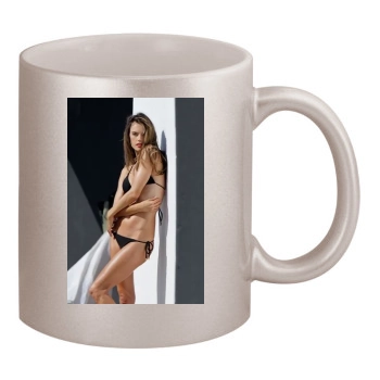 Alessandra Ambrosio 11oz Metallic Silver Mug