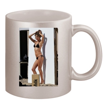 Alessandra Ambrosio 11oz Metallic Silver Mug