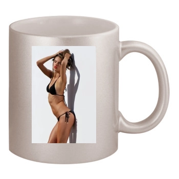 Alessandra Ambrosio 11oz Metallic Silver Mug