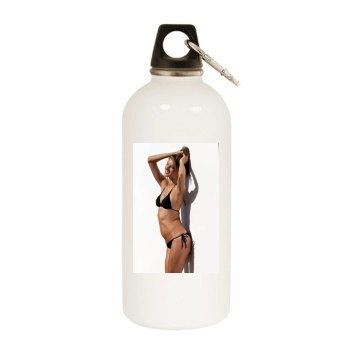 Alessandra Ambrosio White Water Bottle With Carabiner