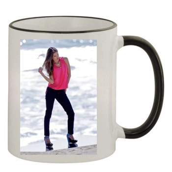 Alessandra Ambrosio 11oz Colored Rim & Handle Mug