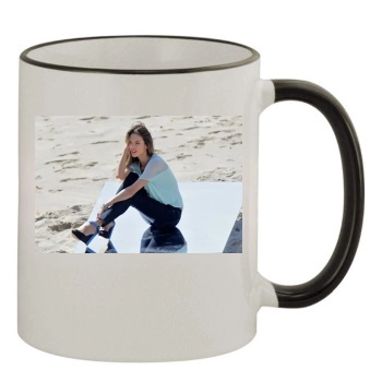 Alessandra Ambrosio 11oz Colored Rim & Handle Mug