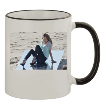 Alessandra Ambrosio 11oz Colored Rim & Handle Mug