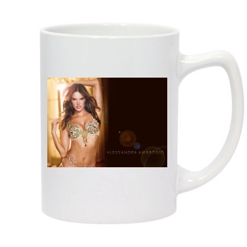 Alessandra Ambrosio 14oz White Statesman Mug