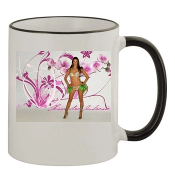 Alessandra Ambrosio 11oz Colored Rim & Handle Mug