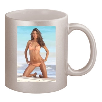 Alessandra Ambrosio 11oz Metallic Silver Mug