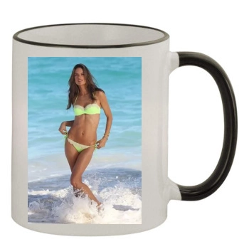 Alessandra Ambrosio 11oz Colored Rim & Handle Mug