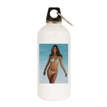 Alessandra Ambrosio White Water Bottle With Carabiner