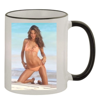 Alessandra Ambrosio 11oz Colored Rim & Handle Mug