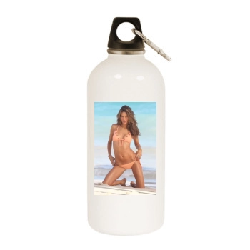 Alessandra Ambrosio White Water Bottle With Carabiner