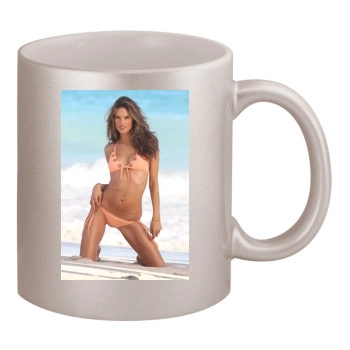 Alessandra Ambrosio 11oz Metallic Silver Mug