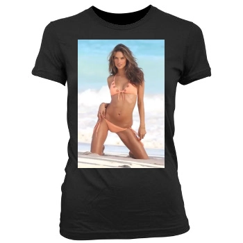 Alessandra Ambrosio Women's Junior Cut Crewneck T-Shirt