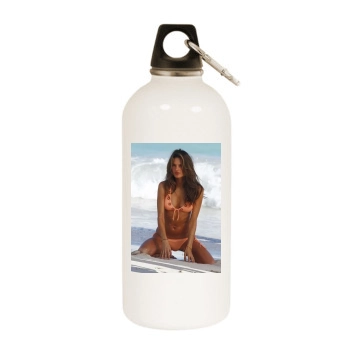 Alessandra Ambrosio White Water Bottle With Carabiner