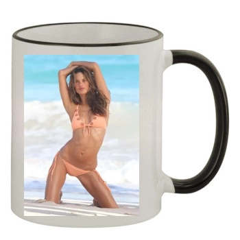 Alessandra Ambrosio 11oz Colored Rim & Handle Mug