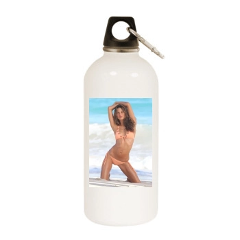 Alessandra Ambrosio White Water Bottle With Carabiner