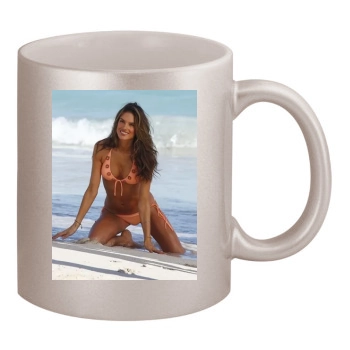 Alessandra Ambrosio 11oz Metallic Silver Mug