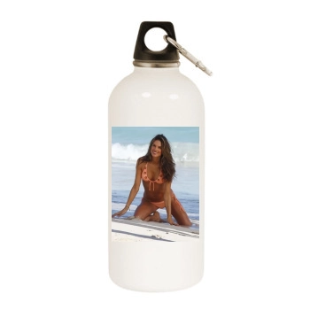 Alessandra Ambrosio White Water Bottle With Carabiner