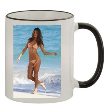 Alessandra Ambrosio 11oz Colored Rim & Handle Mug