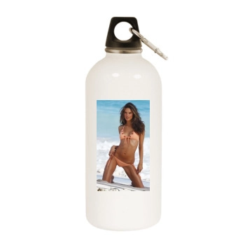 Alessandra Ambrosio White Water Bottle With Carabiner