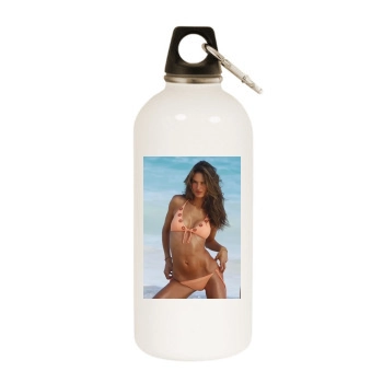 Alessandra Ambrosio White Water Bottle With Carabiner