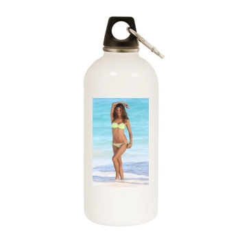 Alessandra Ambrosio White Water Bottle With Carabiner