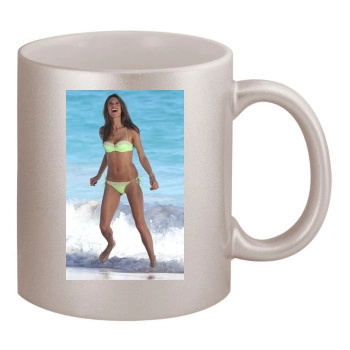 Alessandra Ambrosio 11oz Metallic Silver Mug