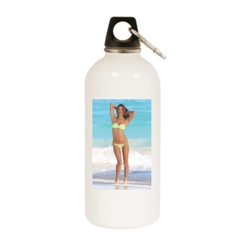 Alessandra Ambrosio White Water Bottle With Carabiner