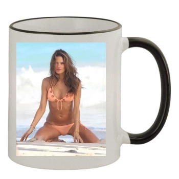 Alessandra Ambrosio 11oz Colored Rim & Handle Mug