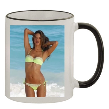 Alessandra Ambrosio 11oz Colored Rim & Handle Mug