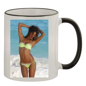 Alessandra Ambrosio 11oz Colored Rim & Handle Mug