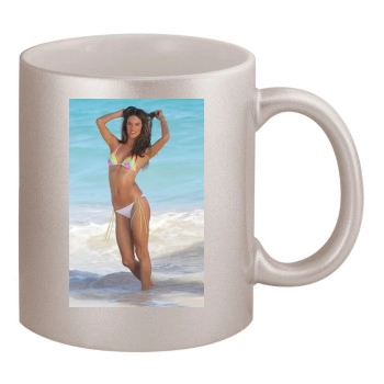 Alessandra Ambrosio 11oz Metallic Silver Mug